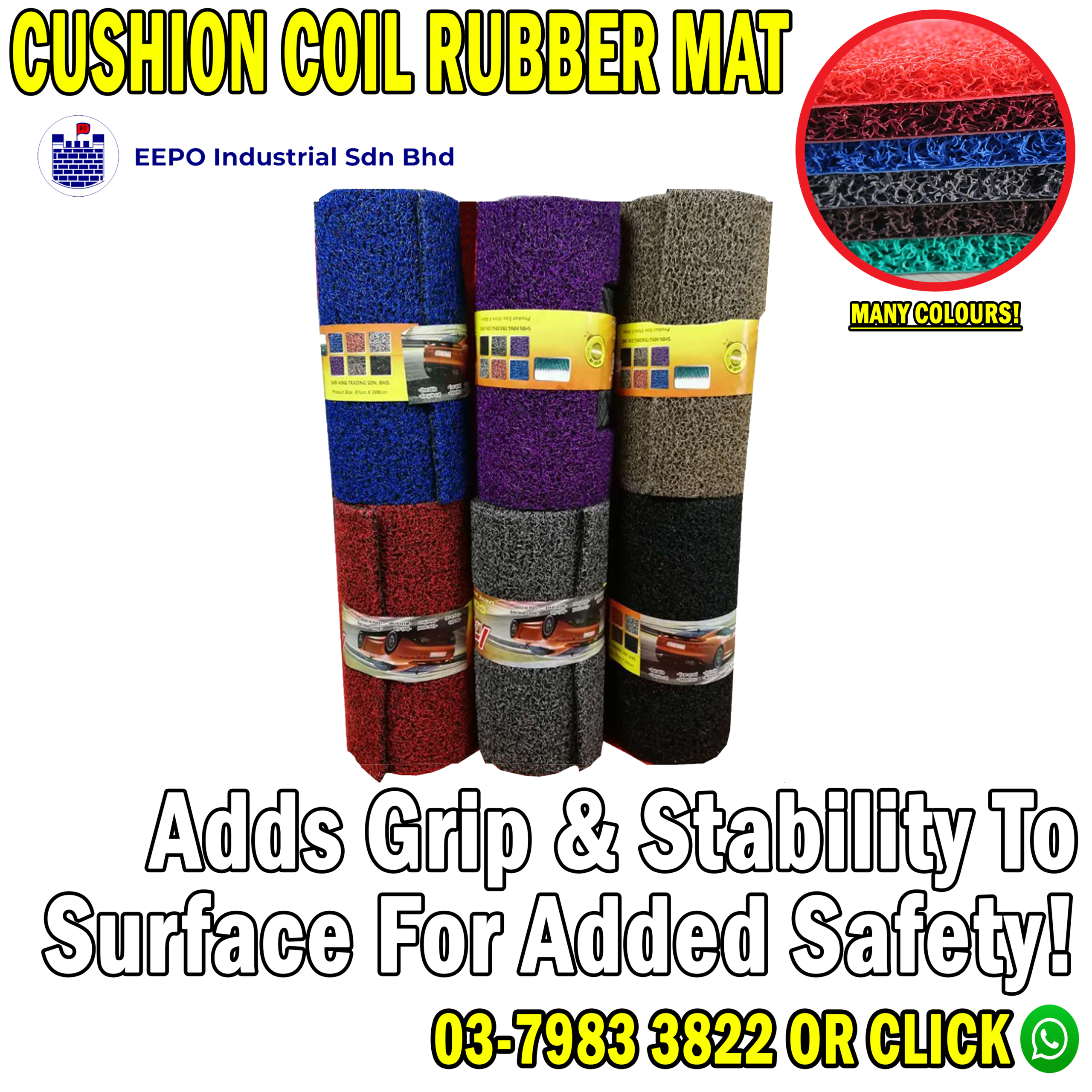 Cushion coiler rubber mat EEPO Cushion Coil Mat