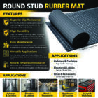 Round Stud Rubber Mat