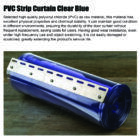 PVC Strip Curtain Clear Blue