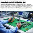 Green Anti-Static (ESD) Rubber Mat