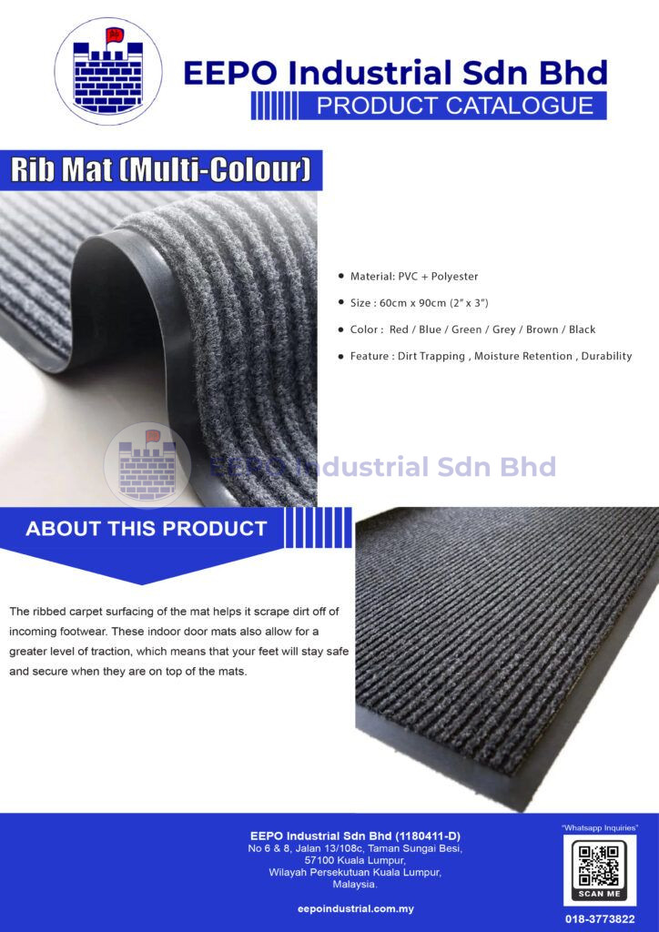 Single Line Rib Mat Rib Mat (Multi-Colour) - Rubber Product Supplier - EEPO Industrial