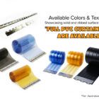 PVC Strip Curtain Clear Blue