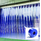 PVC Strip Curtain Clear Blue