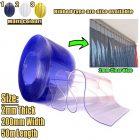 PVC Strip Curtain Clear Blue