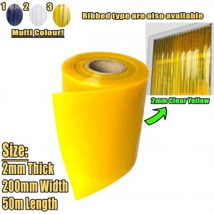 PVC Curtain Yellow Strip