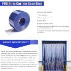 PVC Curtain Clear Blue