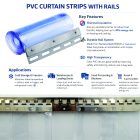 PVC Curtain Strips With Rails