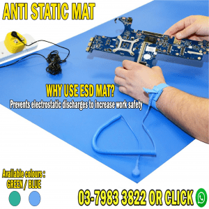 Blue Anti-Static (ESD) Rubber Mat