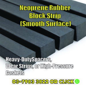 Neoprene Rubber Block Strip (Smooth Surface)