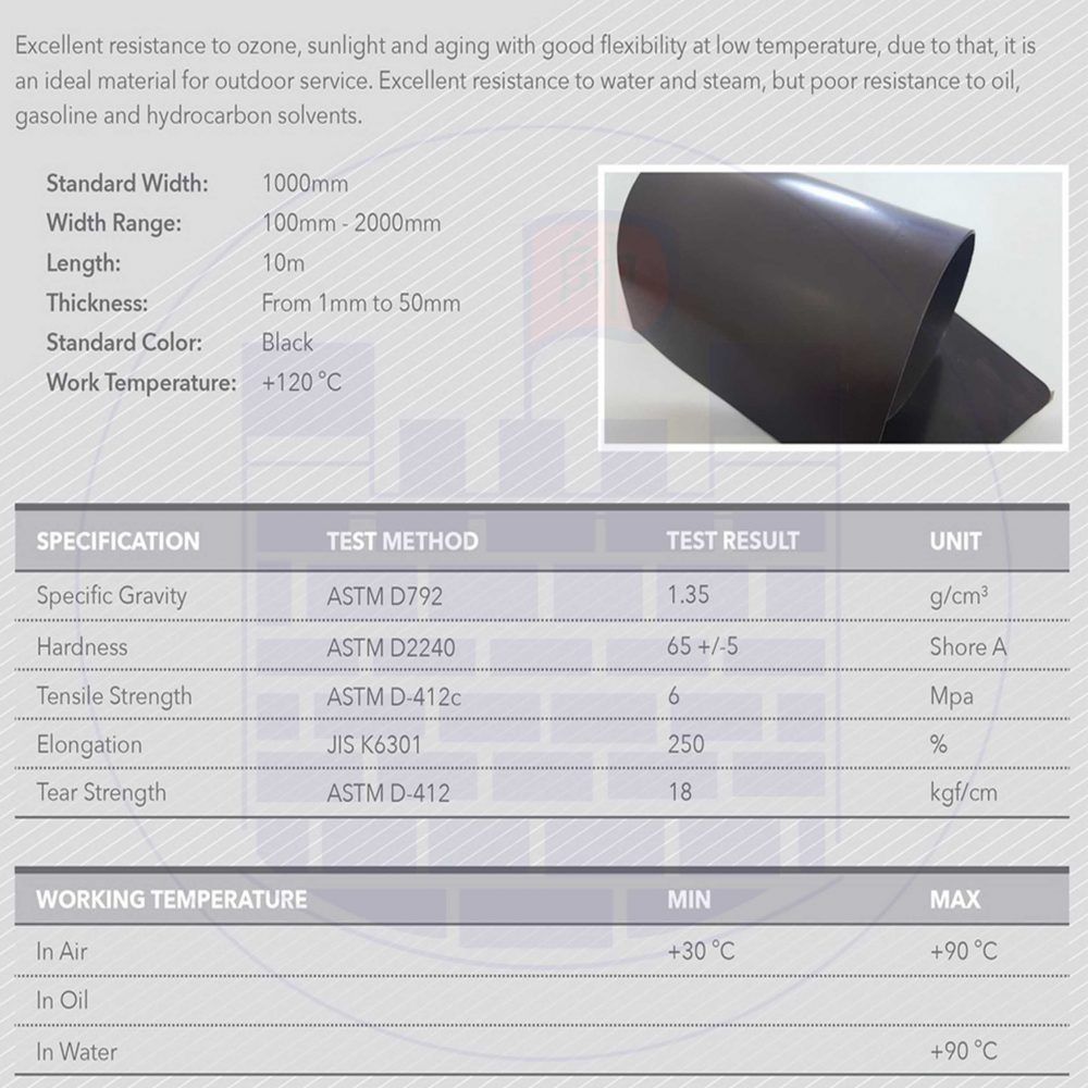 EPDM Rubber Sheet Suppliers Products EEPO Industrial Sdn Bhd