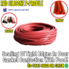 Red Silicone P-Profile Strip