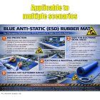 Blue Anti-Static (ESD) Rubber Mat