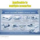 White Silicone Rubber Sponge Sheet