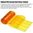 Ribbed PVC Curtain Roll (CLEAR YELLOW)