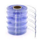 Ribbed PVC Curtain Roll (CLEAR BLUE)