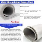 White Silicone Rubber Sponge Sheet