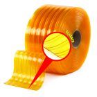 Ribbed PVC Curtain Roll (CLEAR YELLOW)
