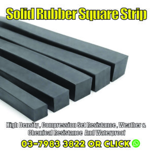 Solid Rubber Square Strip