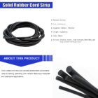 Solid Rubber Cord Strip