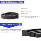 Solid Rubber Square Strip